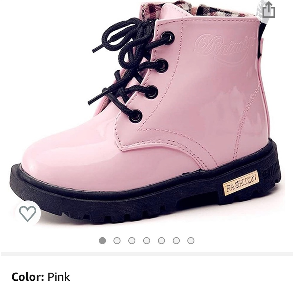 Girls water proof lace up fashion boot